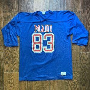Vintage Maui Raglan Football 3/4 Tee